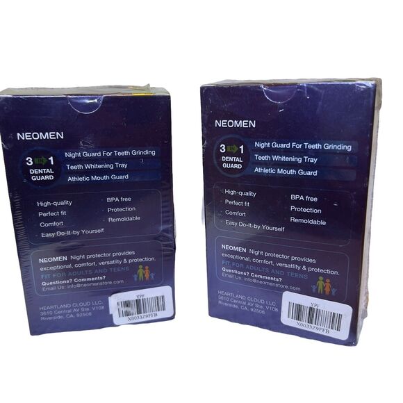 Neomen Professional Dental Mouth Guards 2 Sizes Pk of 4 Per Box- Set‎ Of 2 Boxes - Picture 2 of 6